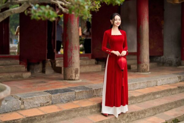 ao dai nhung cach tan phoi co vuong ad162 3